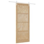 vidaXL Ușa Glisantă Manual Natural și alb 93 x 232 cm vidaXL Ușa Glisantă Manual Natural și alb 93 x 232 cm