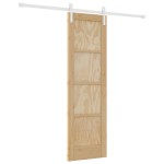vidaXL Ușa Glisantă Manual Natural și alb 61 x 198.5 cm vidaXL Ușa Glisantă Manual Natural și alb 61 x 198.5 cm