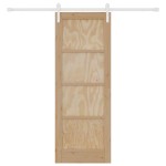 vidaXL Ușa Glisantă Manual Natural și alb 73.5 x 198.5 cm vidaXL Ușa Glisantă Manual Natural și alb 73.5 x 198.5 cm