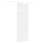 vidaXL Ușa Glisantă Manual Alb 83 x 232 cm Lemn de pin solid și oțel vidaXL Ușa Glisantă Manual Alb 83 x 232 cm Lemn de pin solid și oțel