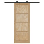 Ușa glisantă vidaXL cu accesorii 83x211 cm din lemn masiv de pin