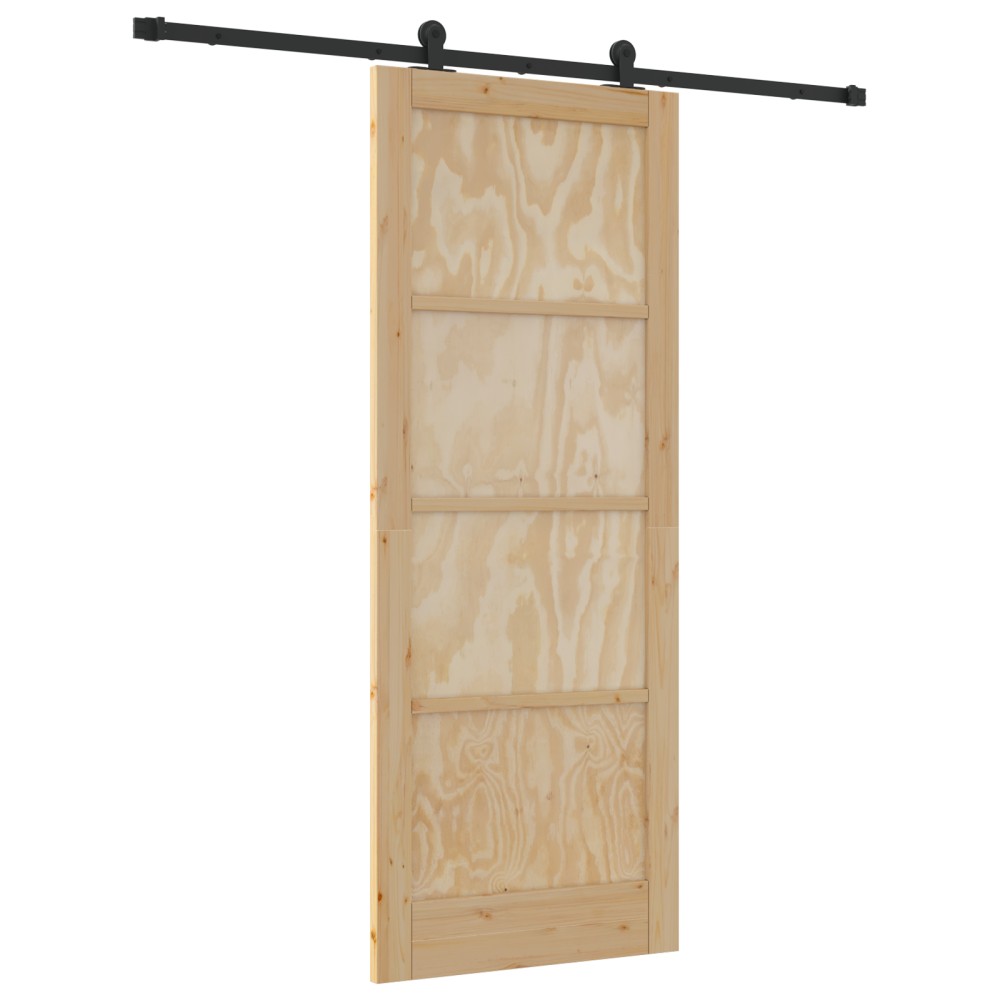 Ușă glisantă vidaXL cu accesorii 83x211 cm Lemn masiv din pin