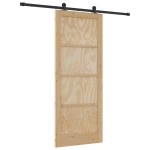 Ușa glisantă vidaXL cu accesorii 86x211 cm Lemn masiv Pin