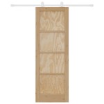 Ușa glisantă vidaXL cu set de accesorii 73.5x211 cm Lemn de pin