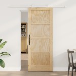 Ușă glisantă vidaXL cu set de accesorii 78x202 cm Lemn masiv de pin