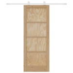 Ușă glisantă vidaXL cu set de accesorii 78x202 cm Lemn masiv de pin