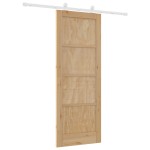 Ușă glisantă vidaXL cu set de accesorii 78x202 cm Lemn masiv de pin
