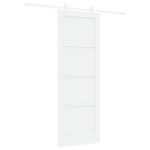 Ușa glisantă vidaXL cu accesorii alb 78x211 cm din MDF