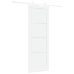 Ușa glisantă vidaXL cu accesorii alb 78x211 cm din MDF