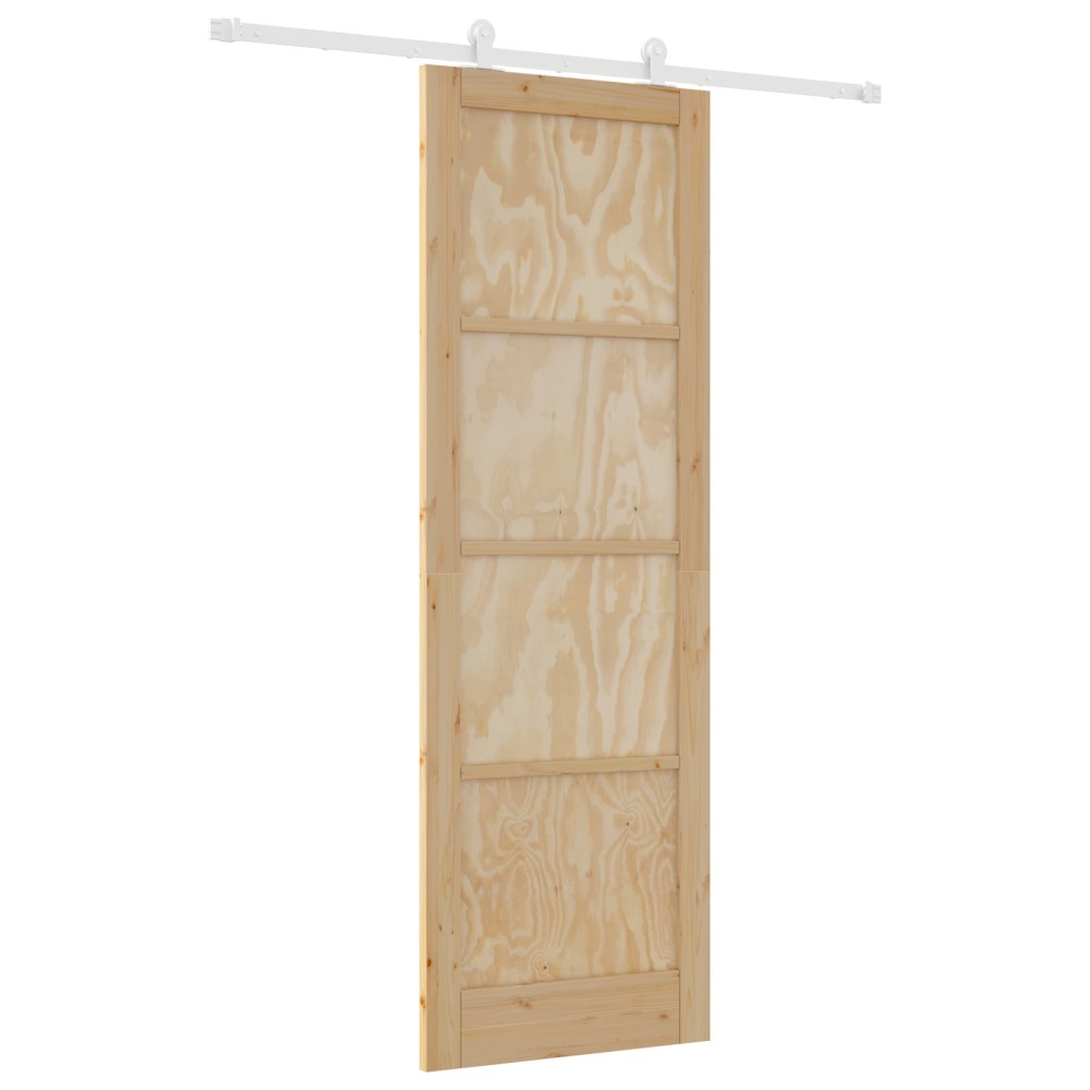 Ușa glisantă vidaXL cu accesorii 78x232 cm Lemn masiv de pin