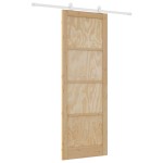 Ușa glisantă vidaXL cu kit de accesorii 83x232 cm din lemn masiv de pin