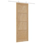 Ușa glisantă vidaXL cu kit de accesorii 83x232 cm din lemn masiv de pin