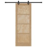 Ușa glisantă vidaXL cu set de accesorii 78x211 cm Lemn masiv de pin