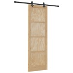 Ușa Glisantă vidaXL cu Set de Accesorii 78x232 cm Lemn Solid Pin