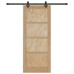 Ușă glisantă vidaXL cu set de accesorii 83x202 cm Lemn masiv de pin