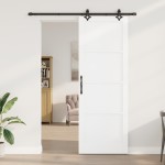 vidaXL Ușă Culisantă Manual Alb și negru 83 x 232 cm vidaXL Ușă Culisantă Manual Alb și negru 83 x 232 cm