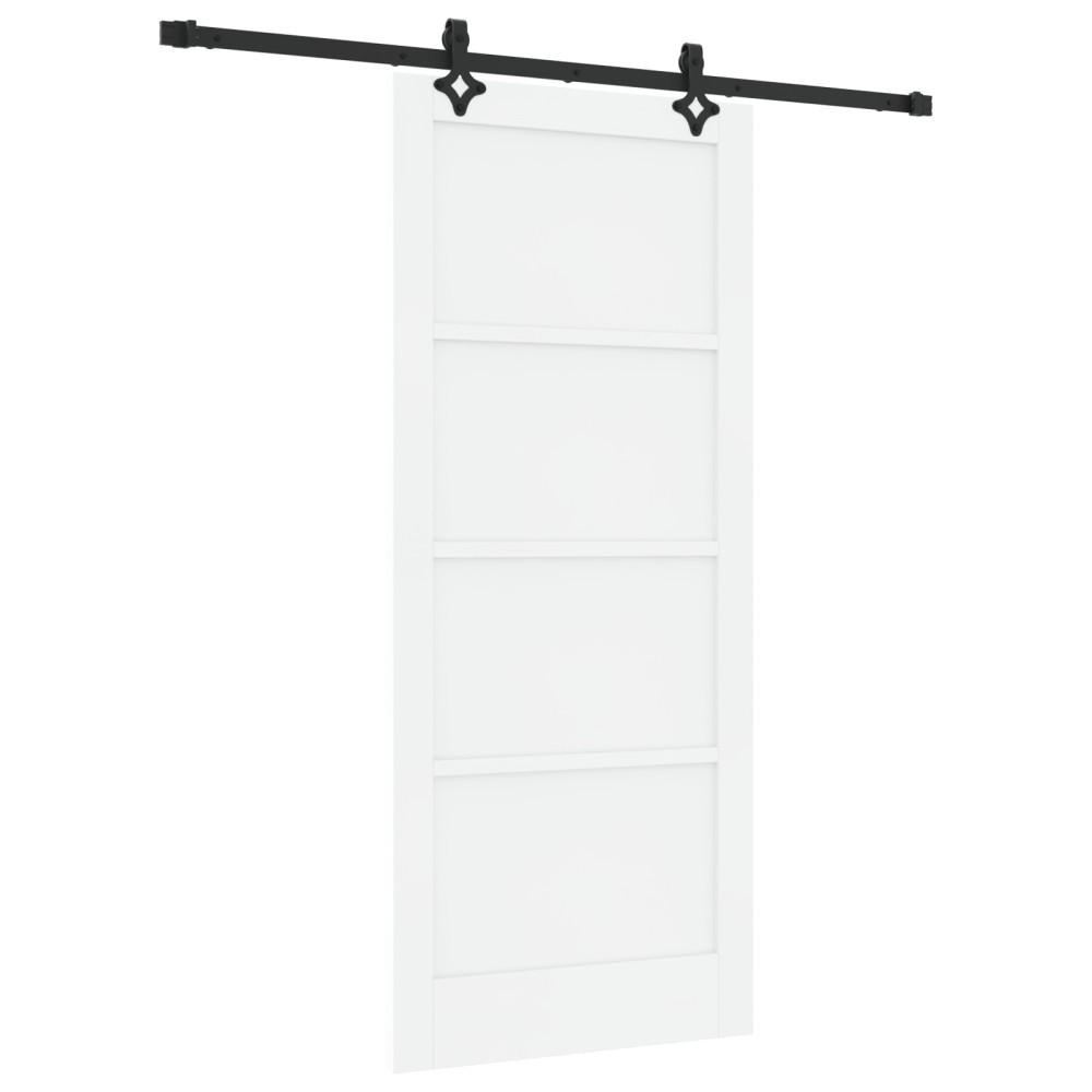 vidaXL Ușă Culisantă Manual Alb și negru 86 x 198.5 cm