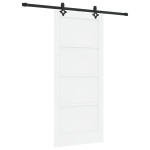 vidaXL Ușă Culisantă Manual Alb și negru 86 x 198.5 cm vidaXL Ușă Culisantă Manual Alb și negru 86 x 198.5 cm