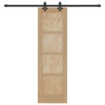 Ușă glisantă vidaXL cu set de accesorii 61x198.5 cm Lemn masiv de pin