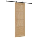 Ușa glisantă vidaXL cu set de accesorii 78x232 cm din lemn masiv de pin