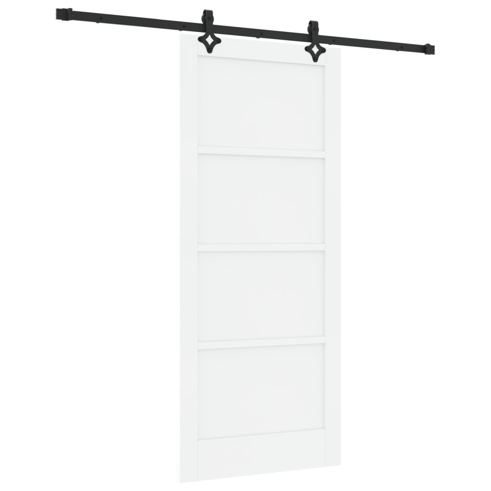 vidaXL Ușă Culisantă Manual Alb și negru 86 x 198.5 cm