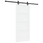 vidaXL Ușă Culisantă Manual Alb și negru 86 x 198.5 cm vidaXL Ușă Culisantă Manual Alb și negru 86 x 198.5 cm