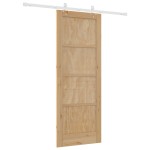 Ușă glisantă vidaXL cu set de accesorii 78x202 cm din lemn masiv de pin
