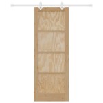 vidaXL Ușă Culisantă Manual Natural și alb 78 x 211 cm vidaXL Ușă Culisantă Manual Natural și alb 78 x 211 cm