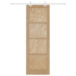 Ușa glisantă vidaXL cu set de accesorii 78x232 cm Lemn solid din pin