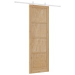 Ușa glisantă vidaXL cu set de accesorii 78x232 cm Lemn solid din pin