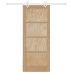 vidaXL Ușă Culisantă Manual Alb 83 x 202 cm Lemn de pin solid și oțel