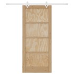 vidaXL Ușă Culisantă Manual Natural și alb 86 x 198.5 cm vidaXL Ușă Culisantă Manual Natural și alb 86 x 198.5 cm