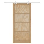vidaXL Ușă Culisantă Manual Natural și alb 93 x 202 cm vidaXL Ușă Culisantă Manual Natural și alb 93 x 202 cm