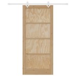 vidaXL Ușă Culisantă Manual Natural și alb 93 x 211 cm vidaXL Ușă Culisantă Manual Natural și alb 93 x 211 cm