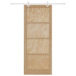 vidaXL Ușă Culisantă Manual Natural și alb 93 x 232 cm vidaXL Ușă Culisantă Manual Natural și alb 93 x 232 cm