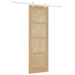 vidaXL Ușă Culisantă Manual Natural și alb 78 x 232 cm vidaXL Ușă Culisantă Manual Natural și alb 78 x 232 cm