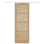 vidaXL Ușă Culisantă Manual Natural și alb 83 x 232 cm vidaXL Ușă Culisantă Manual Natural și alb 83 x 232 cm