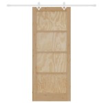 vidaXL Ușă Culisantă Manual Natural și alb 86 x 211 cm vidaXL Ușă Culisantă Manual Natural și alb 86 x 211 cm
