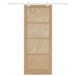 vidaXL Ușă Culisantă Manual Natural și alb 93 x 232 cm vidaXL Ușă Culisantă Manual Natural și alb 93 x 232 cm