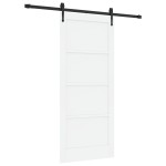 vidaXL Ușă glisantă Manual Alb și negru 86 x 198.5 cm vidaXL Ușă glisantă Manual Alb și negru 86 x 198.5 cm