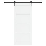 vidaXL Ușă glisantă Manual Alb și negru 86 x 198.5 cm vidaXL Ușă glisantă Manual Alb și negru 86 x 198.5 cm