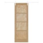vidaXL Ușă glisantă Manual Natural și alb 73.5 x 211 cm