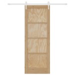 vidaXL Ușă glisantă Manual Natural și alb 78 x 211 cm vidaXL Ușă glisantă Manual Natural și alb 78 x 211 cm