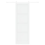 vidaXL Ușă glisantă Manual Alb 78 x 232 cm Lemn masiv de pin și oțel vidaXL Ușă glisantă Manual Alb 78 x 232 cm Lemn masiv de pin și oțel