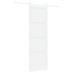 vidaXL Ușă glisantă Manual Alb 78 x 232 cm Lemn masiv de pin și oțel vidaXL Ușă glisantă Manual Alb 78 x 232 cm Lemn masiv de pin și oțel