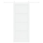 vidaXL Ușă glisantă Manual Alb 83 x 202 cm Lemn masiv de pin și oțel vidaXL Ușă glisantă Manual Alb 83 x 202 cm Lemn masiv de pin și oțel