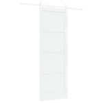 vidaXL Ușă glisantă Manual Alb 83 x 232 cm Lemn masiv de pin și oțel vidaXL Ușă glisantă Manual Alb 83 x 232 cm Lemn masiv de pin și oțel