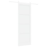 vidaXL Ușă glisantă Manual Alb 83 x 232 cm Lemn masiv de pin și oțel vidaXL Ușă glisantă Manual Alb 83 x 232 cm Lemn masiv de pin și oțel