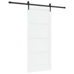 vidaXL Ușă glisantă Manual Alb și negru 86 x 198.5 cm vidaXL Ușă glisantă Manual Alb și negru 86 x 198.5 cm