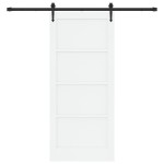 vidaXL Ușă glisantă Manual Alb și negru 86 x 198.5 cm vidaXL Ușă glisantă Manual Alb și negru 86 x 198.5 cm